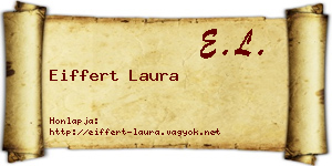 Eiffert Laura névjegykártya